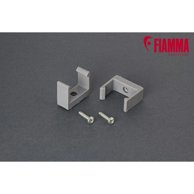 1 - Kit de ganchos de pared para viga Fiamma con tornillos incluidos